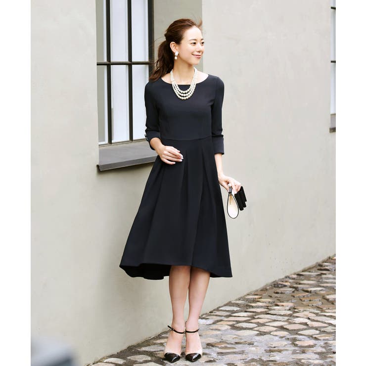 ネイビー(N) | フィッシュテイルワンピアンサンブルスーツ | RUIRUE BOUTIQUE