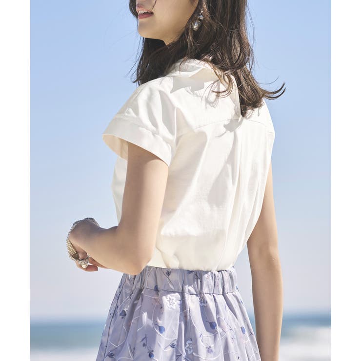 シャツカラーデザインTシャツ | RUIRUE BOUTIQUE | 詳細画像8 