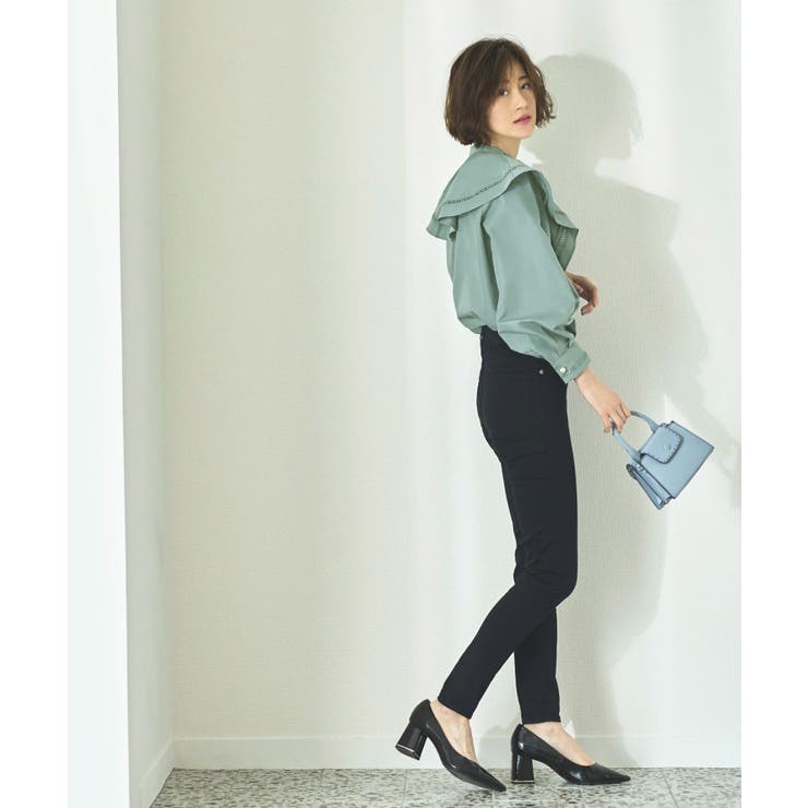 ハシゴレースケープカラー＆パールボタンロマンチックブラウス | RUIRUE BOUTIQUE | 詳細画像10 