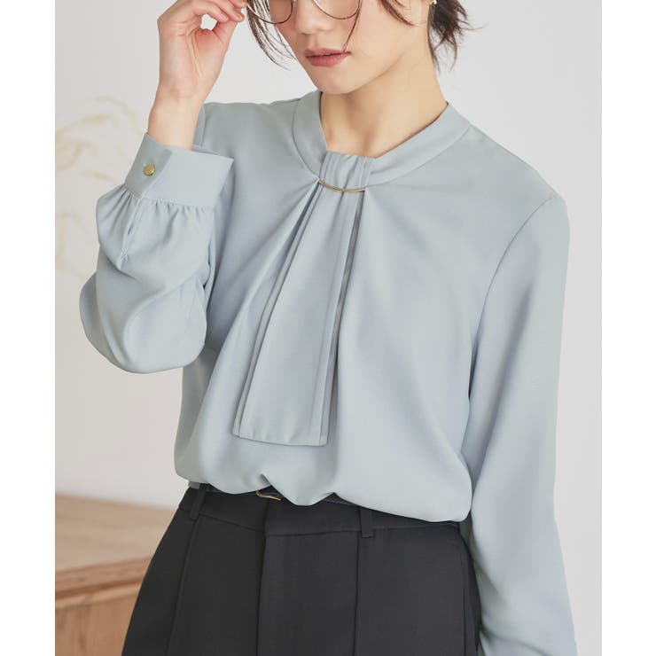 選べるデザイン フロントタックボウタイブラウス[長袖/半袖] | RUIRUE BOUTIQUE | 詳細画像17 