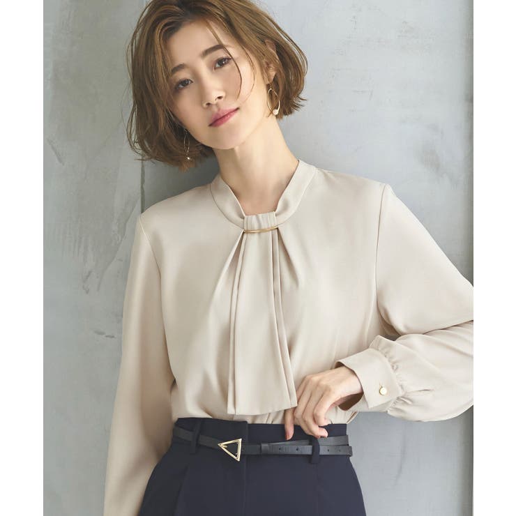 選べるデザイン フロントタックボウタイブラウス[長袖/半袖] | RUIRUE BOUTIQUE | 詳細画像2 