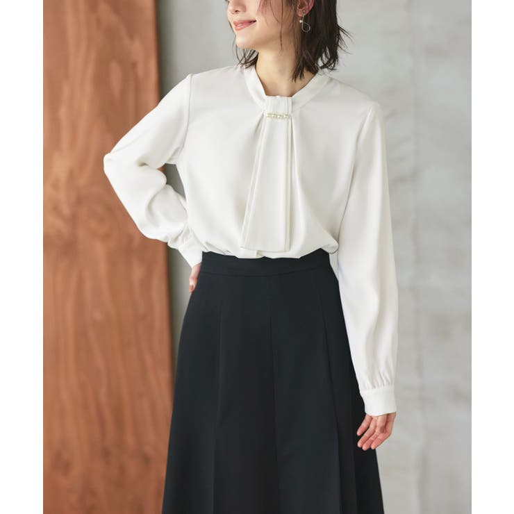 選べるデザイン フロントタックボウタイブラウス[長袖/半袖] | RUIRUE BOUTIQUE | 詳細画像35 