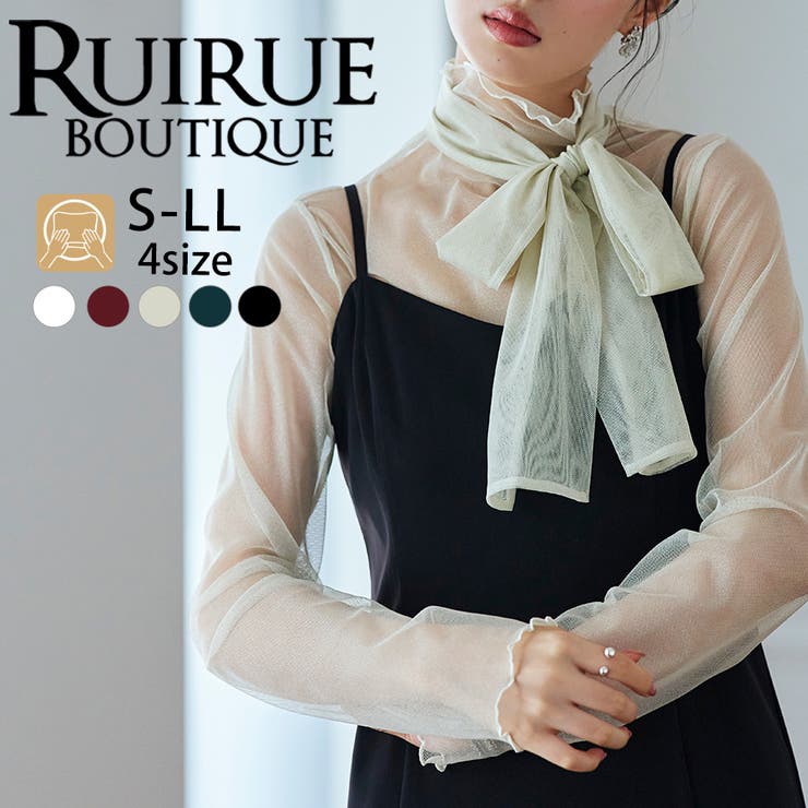 ラメチュール シアートップス（ボウタイ付） | RUIRUE BOUTIQUE | 詳細画像1 