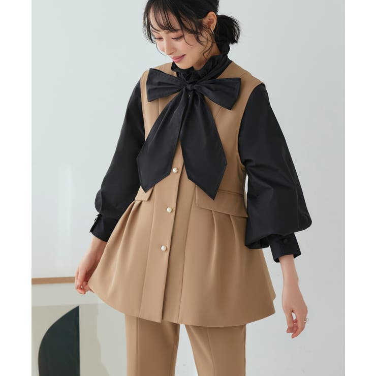 クラシカル・2wayフリルブラウス（ボウタイ付き） | RUIRUE BOUTIQUE | 詳細画像8 