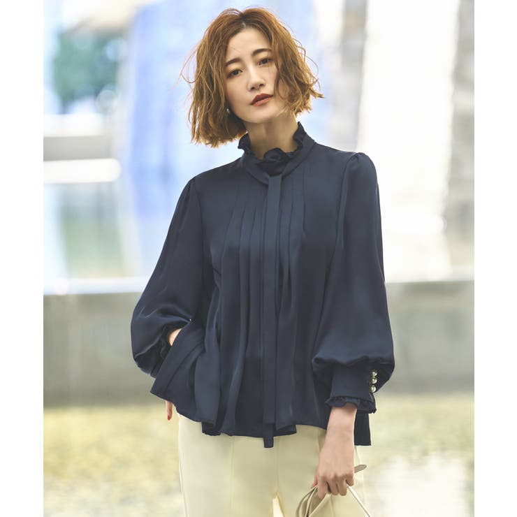 クラシカルフリル＆タックボウタイブラウス | RUIRUE BOUTIQUE | 詳細画像15 