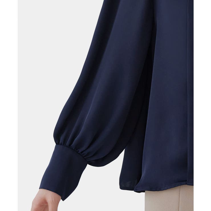 [ドレスアップデコルテ ブラウスシリーズ]シャツカラー タックブラウス | RUIRUE BOUTIQUE | 詳細画像20 