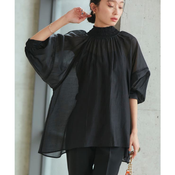 シアーボリュームバックリボンブラウス | RUIRUE BOUTIQUE | 詳細画像7 