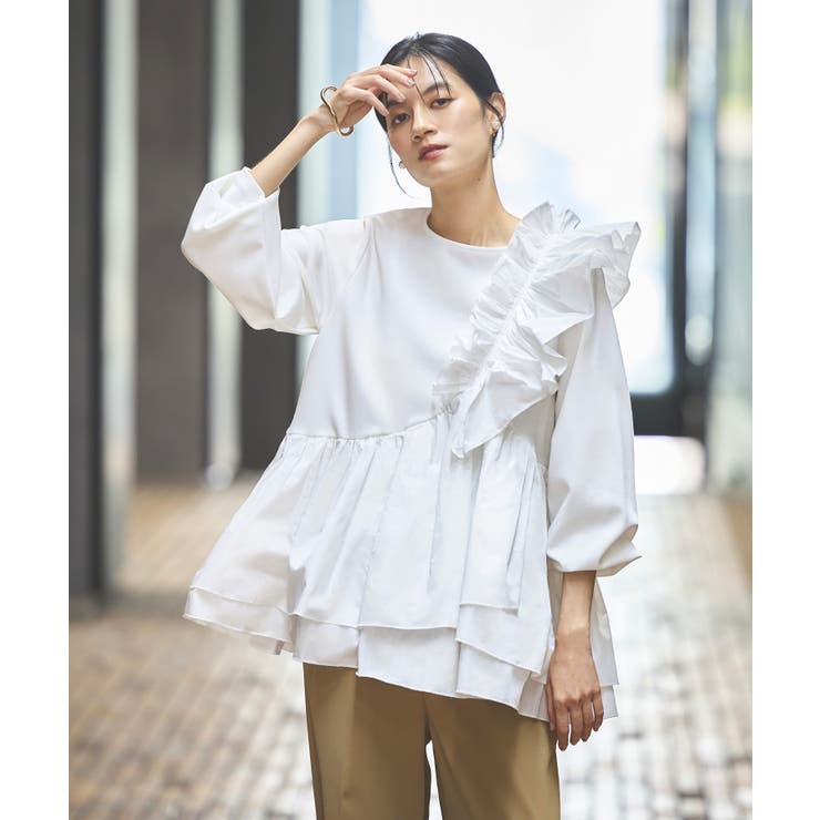 ショルダーフリルペプラムトップス | RUIRUE BOUTIQUE | 詳細画像7 