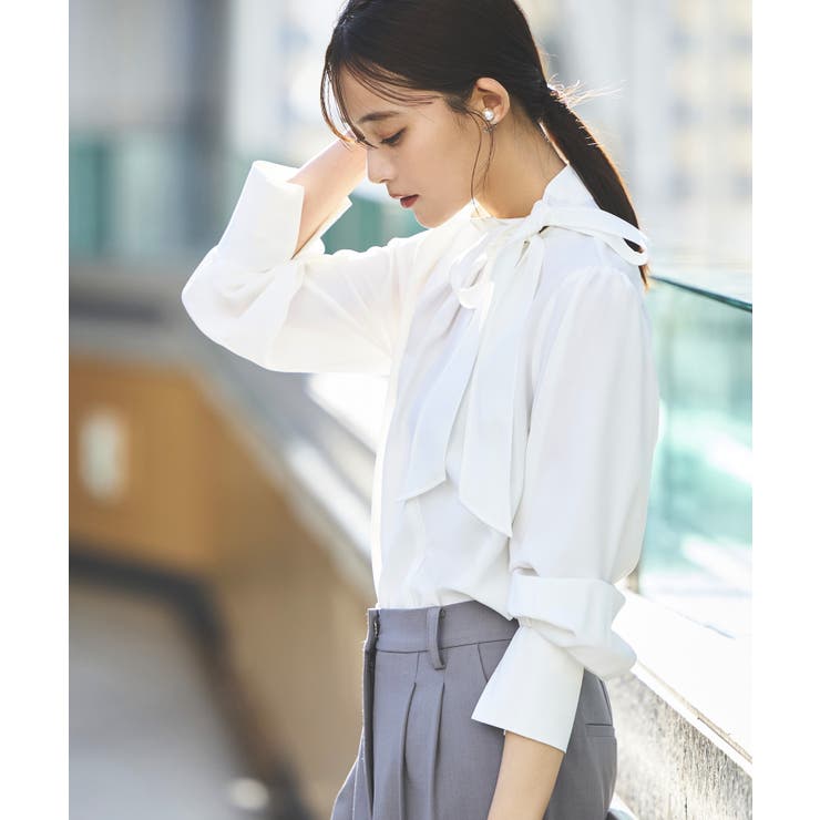 【洗える】サイドボウタイブラウス | RUIRUE BOUTIQUE | 詳細画像3 