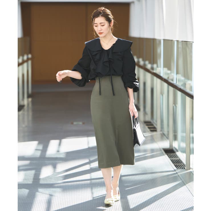 ラッフルフリルカラーブラウス | RUIRUE BOUTIQUE | 詳細画像15 