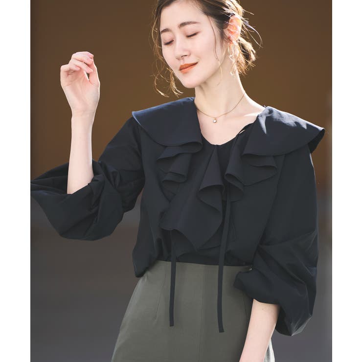 ラッフルフリルカラーブラウス | RUIRUE BOUTIQUE | 詳細画像16 