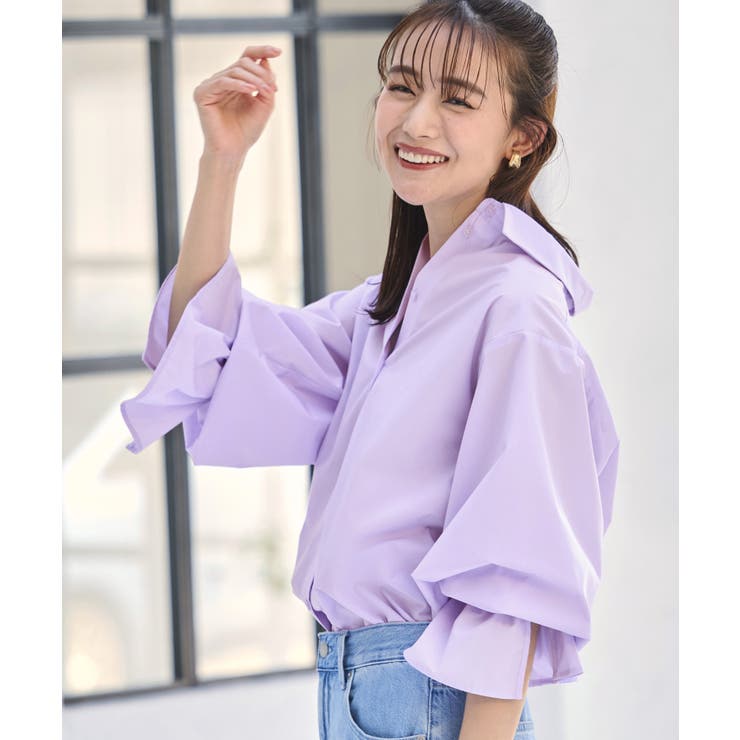 【洗える】2way プレシャス スタンダードシャツ(ボウタイ付) | RUIRUE BOUTIQUE | 詳細画像13 