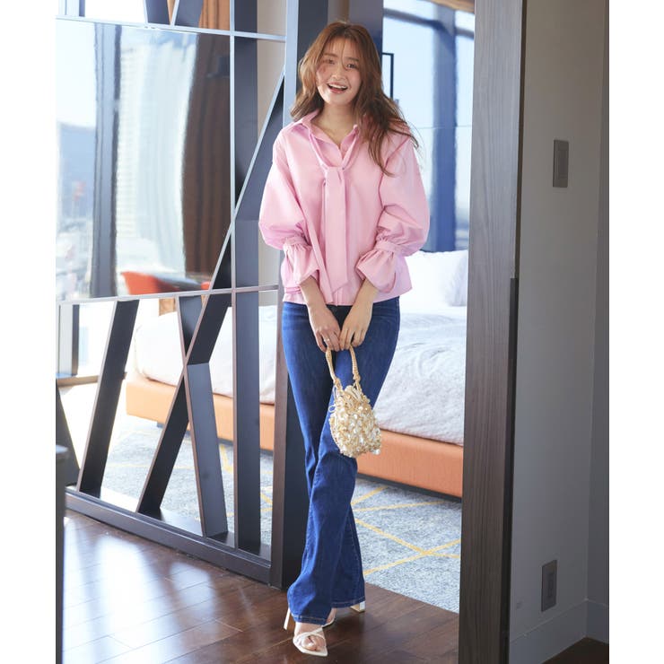 【洗える】2way プレシャス スタンダードシャツ(ボウタイ付) | RUIRUE BOUTIQUE | 詳細画像17 
