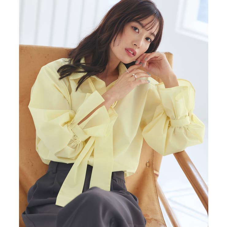 【洗える】2way プレシャス スタンダードシャツ(ボウタイ付) | RUIRUE BOUTIQUE | 詳細画像18 