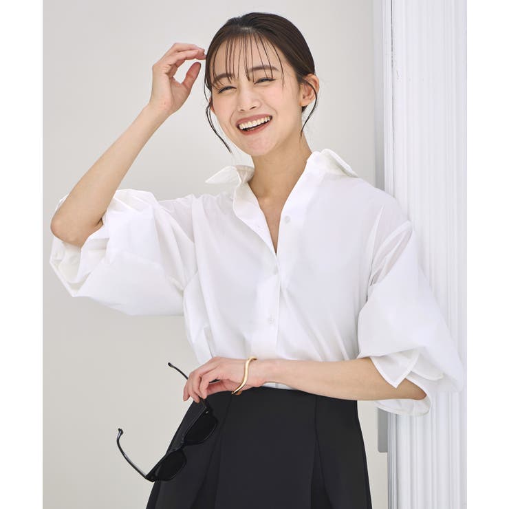 【洗える】2way プレシャス スタンダードシャツ(ボウタイ付) | RUIRUE BOUTIQUE | 詳細画像2 