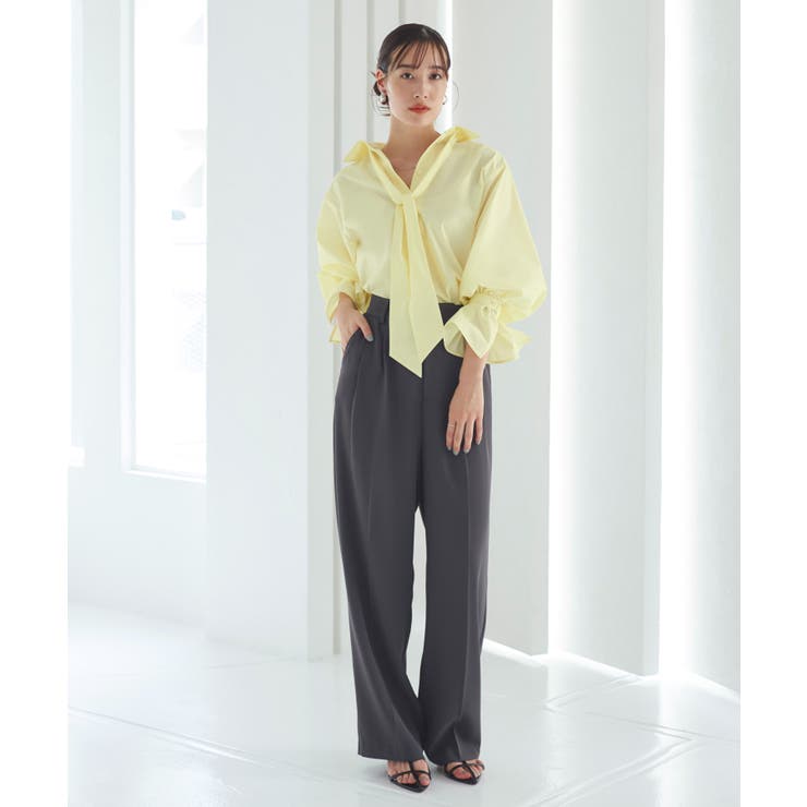 【洗える】2way プレシャス スタンダードシャツ(ボウタイ付) | RUIRUE BOUTIQUE | 詳細画像20 
