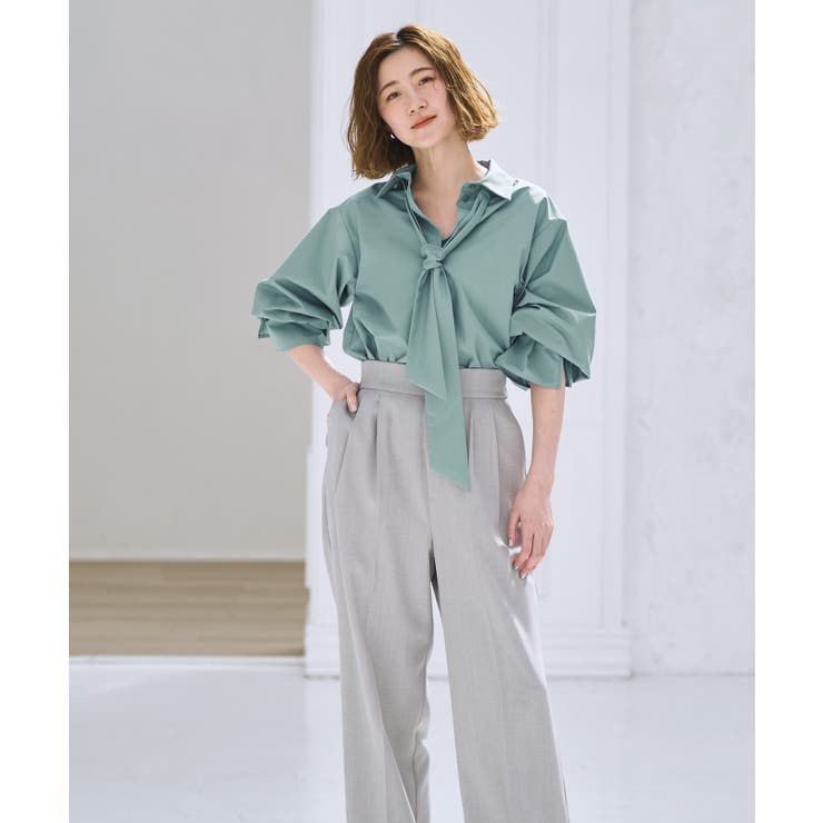 【洗える】2way プレシャス スタンダードシャツ(ボウタイ付) | RUIRUE BOUTIQUE | 詳細画像5 