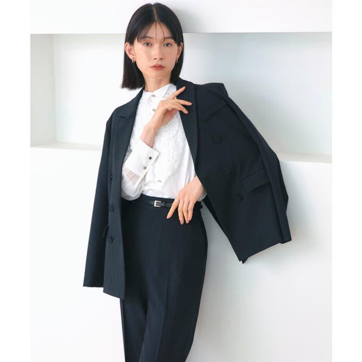 レース切り替えウイングカラーブラウス | RUIRUE BOUTIQUE | 詳細画像5 