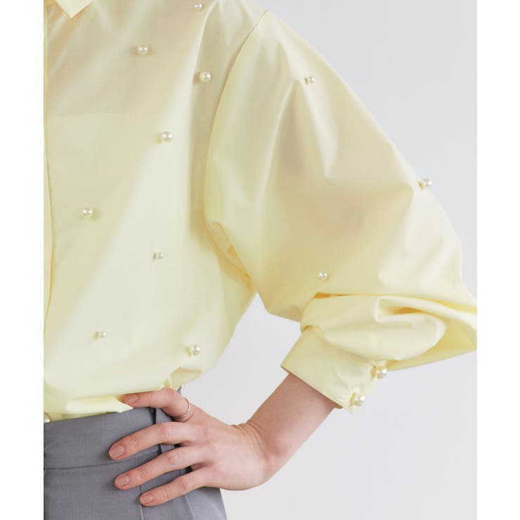 パールドットクロップドシャツ | RUIRUE BOUTIQUE | 詳細画像12 