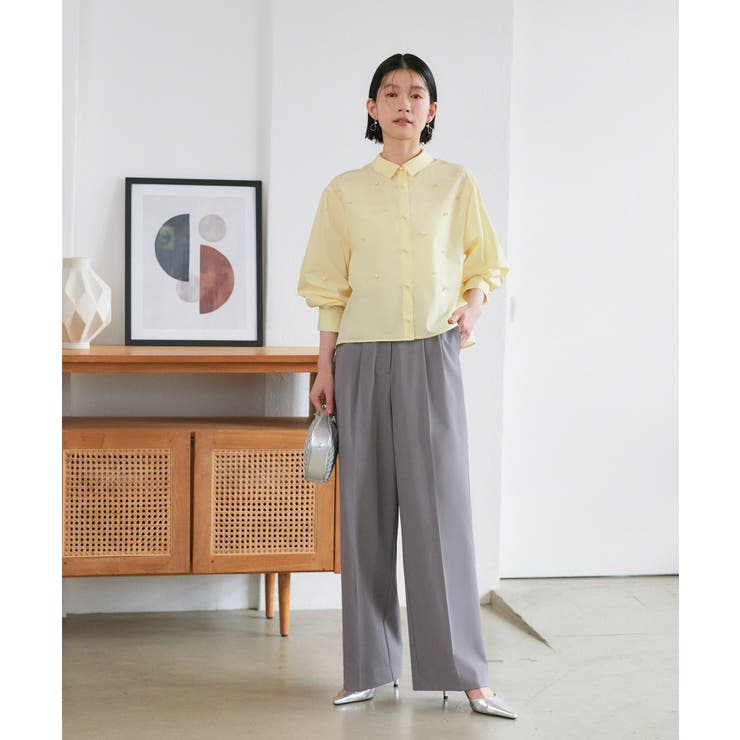 パールドットクロップドシャツ | RUIRUE BOUTIQUE | 詳細画像14 