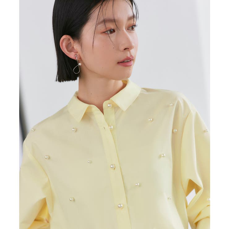 パールドットクロップドシャツ | RUIRUE BOUTIQUE | 詳細画像15 