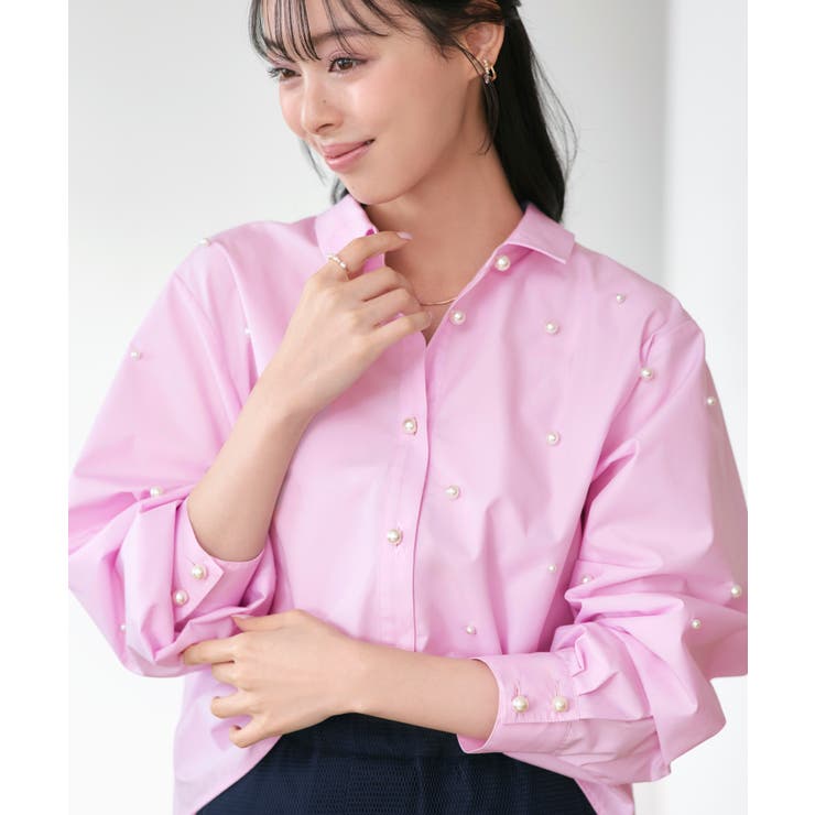 パールドットクロップドシャツ | RUIRUE BOUTIQUE | 詳細画像17 