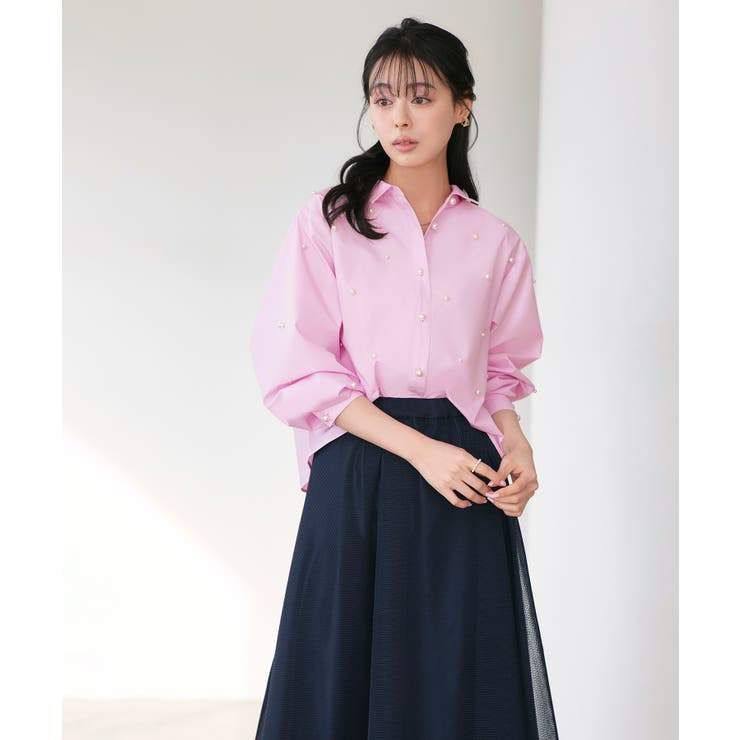 パールドットクロップドシャツ | RUIRUE BOUTIQUE | 詳細画像20 