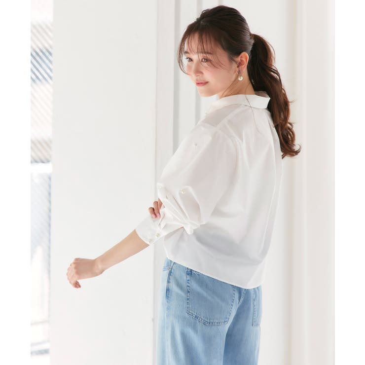パールドットクロップドシャツ | RUIRUE BOUTIQUE | 詳細画像22 