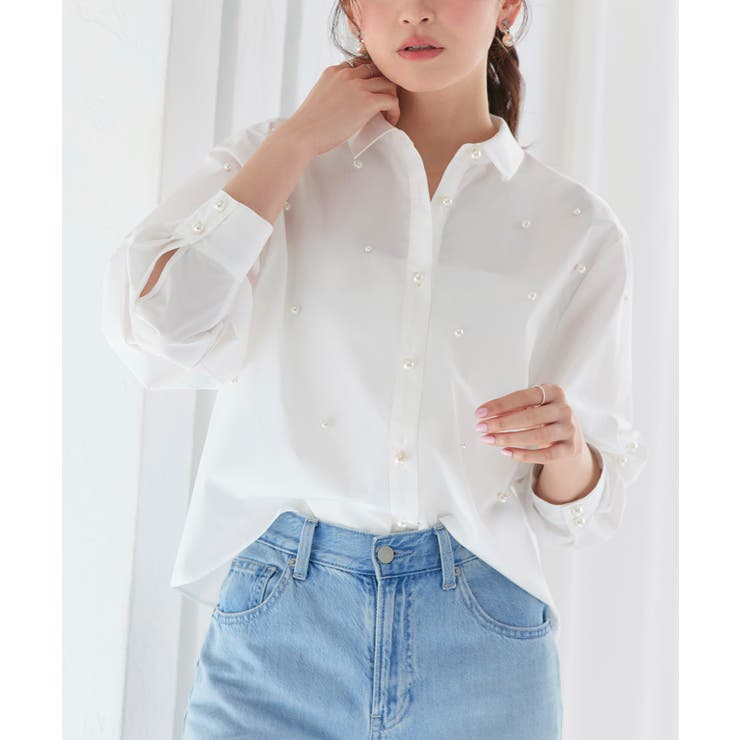 パールドットクロップドシャツ | RUIRUE BOUTIQUE | 詳細画像26 
