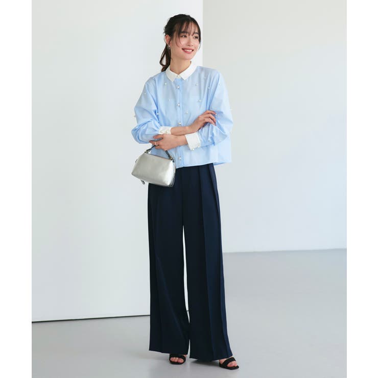 パールドットクロップドシャツ | RUIRUE BOUTIQUE | 詳細画像31 