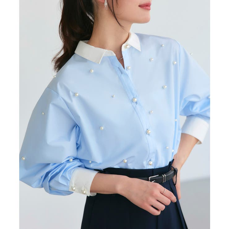 パールドットクロップドシャツ | RUIRUE BOUTIQUE | 詳細画像33 