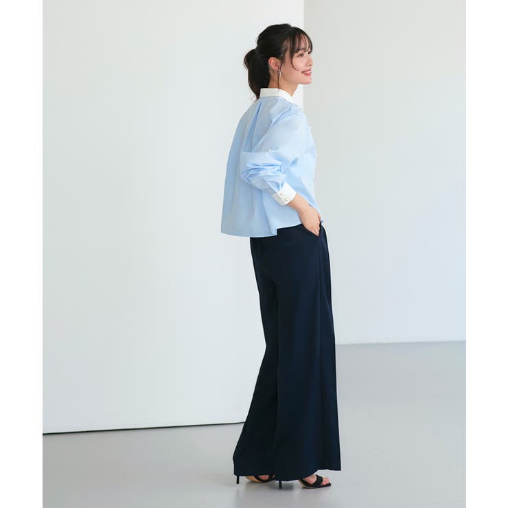 パールドットクロップドシャツ | RUIRUE BOUTIQUE | 詳細画像34 