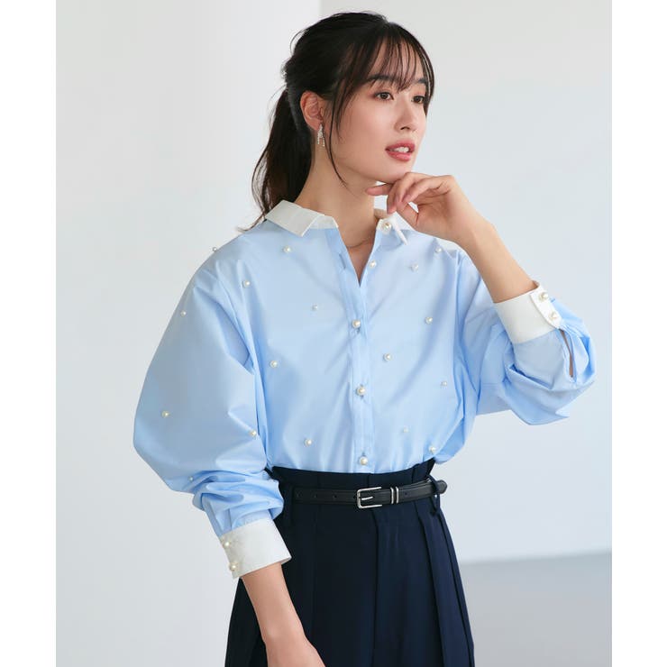 パールドットクロップドシャツ | RUIRUE BOUTIQUE | 詳細画像36 
