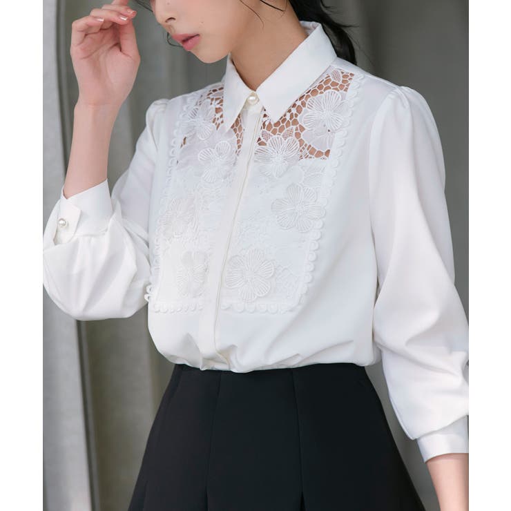 フラワーモチーフブラウス | RUIRUE BOUTIQUE | 詳細画像6 