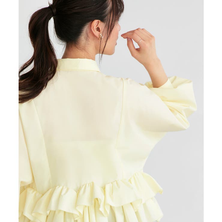ダブルフリルクロップドドルマンシャツ | RUIRUE BOUTIQUE | 詳細画像11 