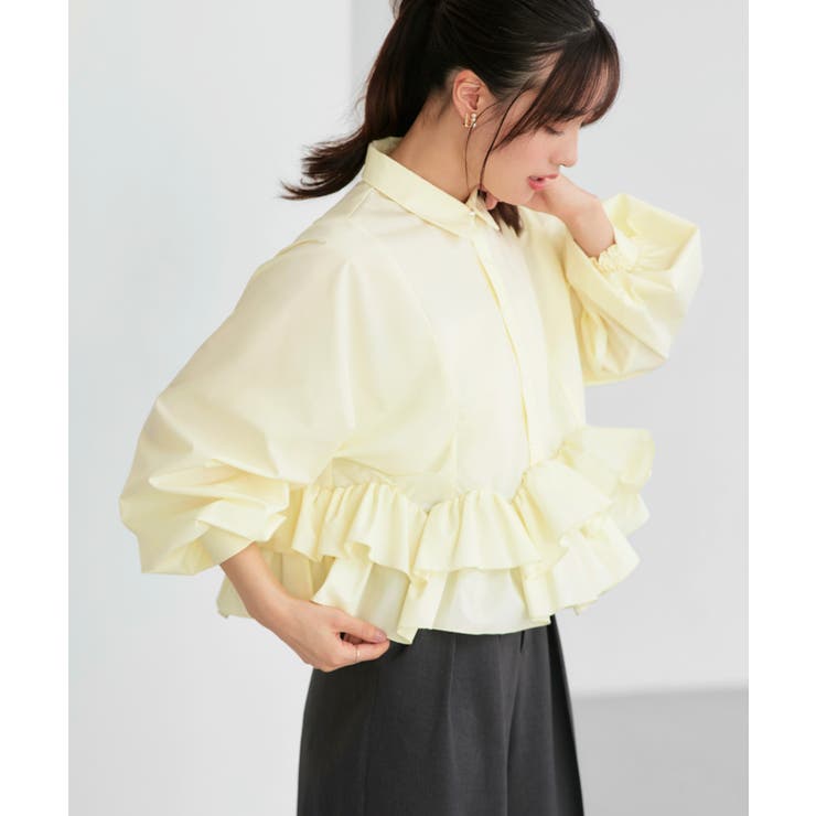 ダブルフリルクロップドドルマンシャツ | RUIRUE BOUTIQUE | 詳細画像13 