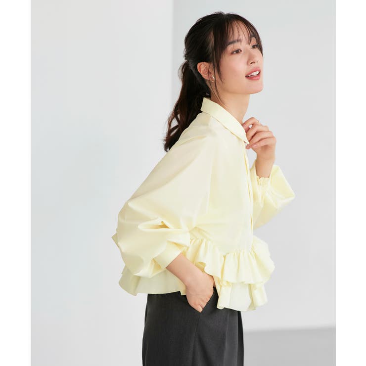 ダブルフリルクロップドドルマンシャツ | RUIRUE BOUTIQUE | 詳細画像14 