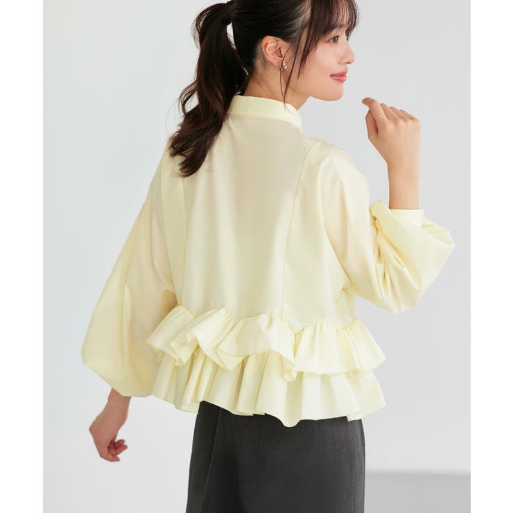 ダブルフリルクロップドドルマンシャツ | RUIRUE BOUTIQUE | 詳細画像16 