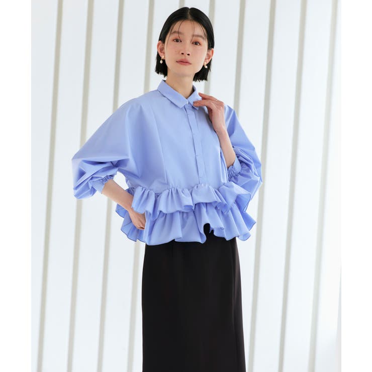 ダブルフリルクロップドドルマンシャツ | RUIRUE BOUTIQUE | 詳細画像17 