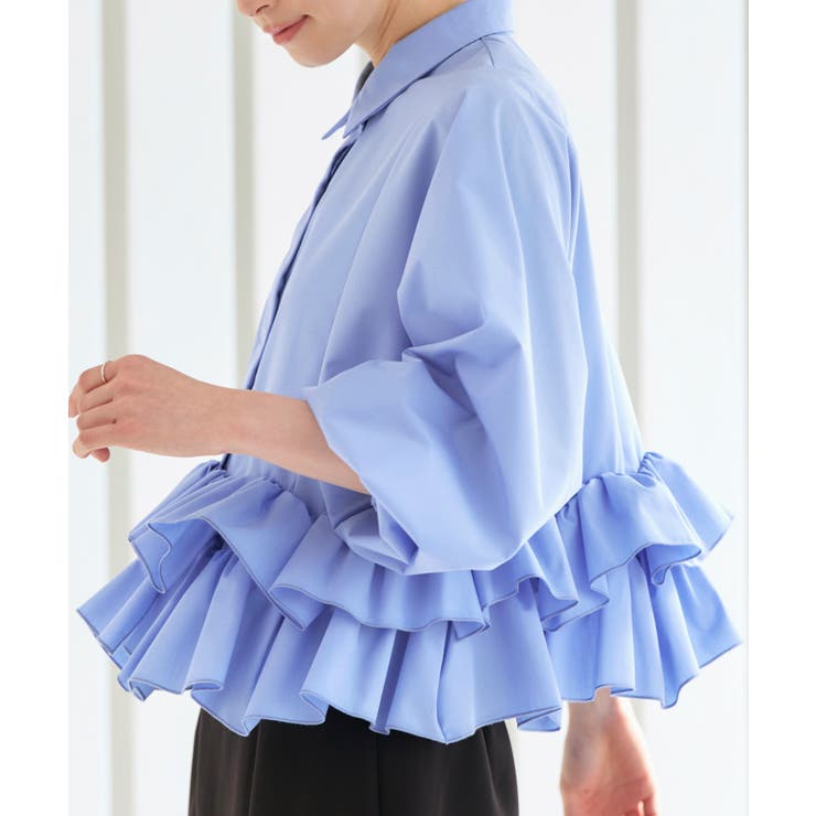 ダブルフリルクロップドドルマンシャツ | RUIRUE BOUTIQUE | 詳細画像18 