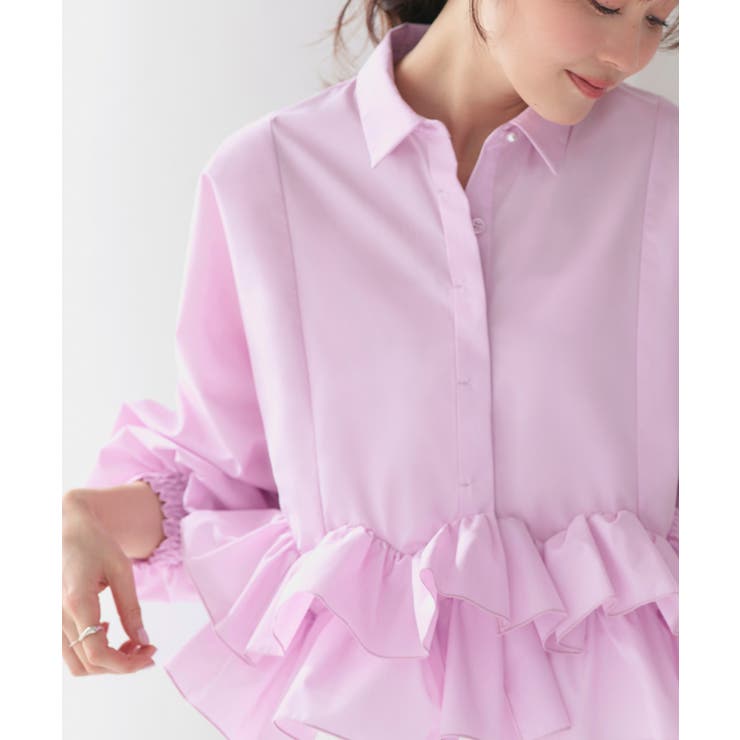 ダブルフリルクロップドドルマンシャツ | RUIRUE BOUTIQUE | 詳細画像24 
