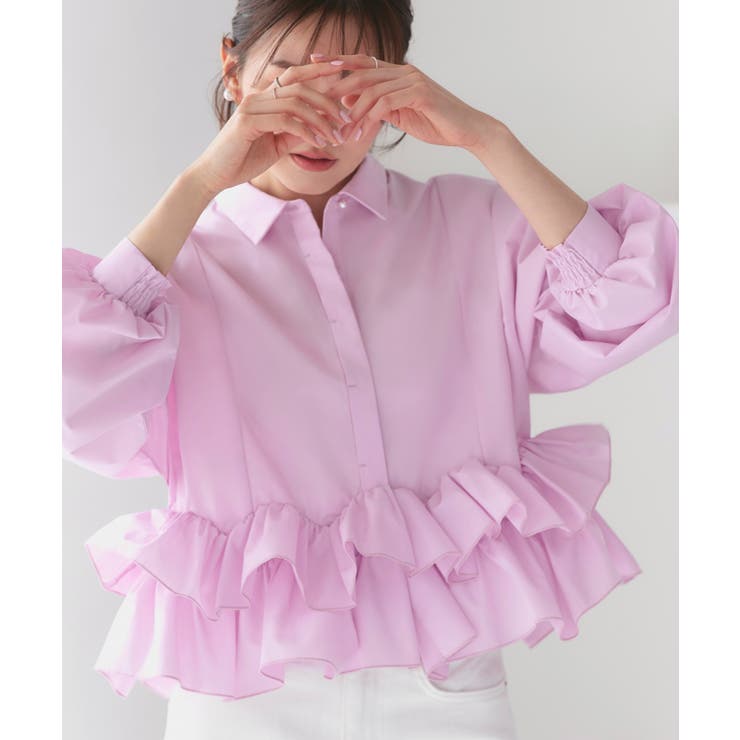 ダブルフリルクロップドドルマンシャツ | RUIRUE BOUTIQUE | 詳細画像25 