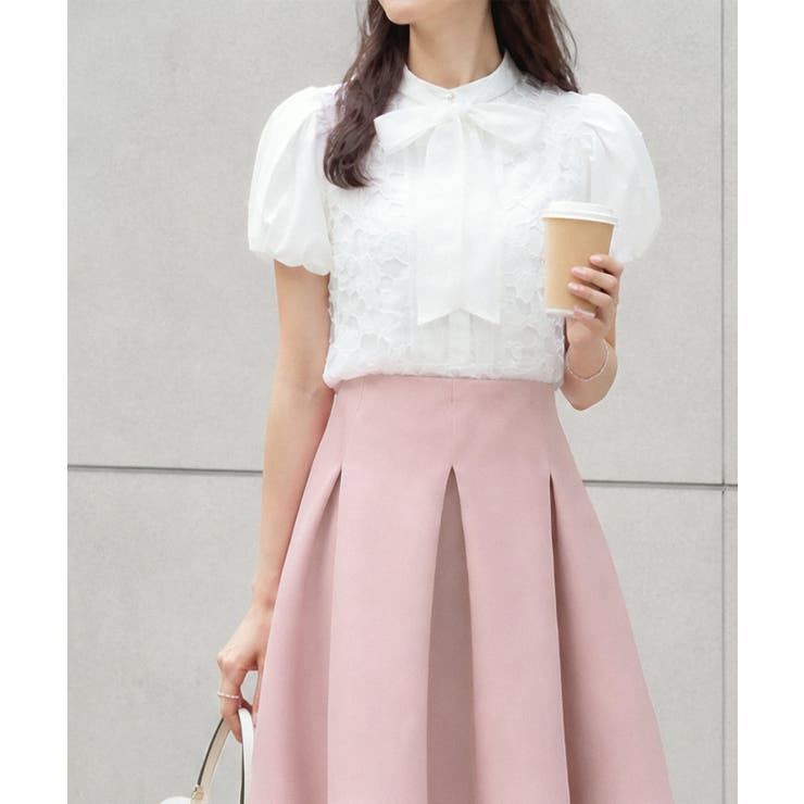 2WAYリボンフラワーモチーフレースブラウス | RUIRUE BOUTIQUE | 詳細画像6 