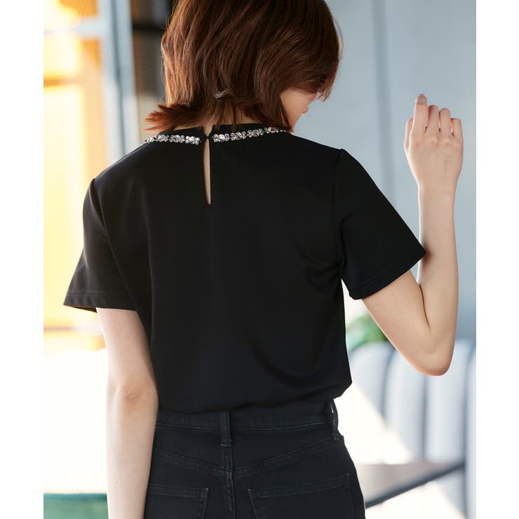 【洗える】ドレスTシャツ（ビジューリボン） | RUIRUE BOUTIQUE | 詳細画像21 