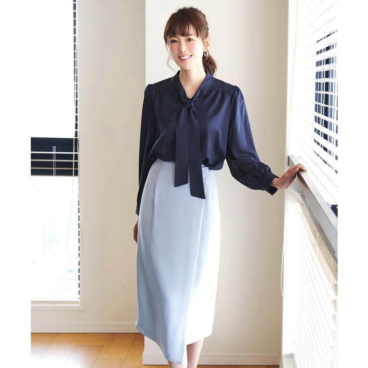 ネイビー(NE) | ボウタイブラウス | RUIRUE BOUTIQUE