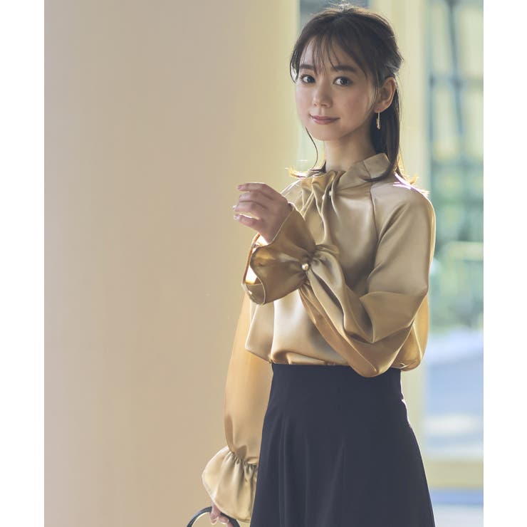 ウエーブタックパールブラウス | RUIRUE BOUTIQUE | 詳細画像32 