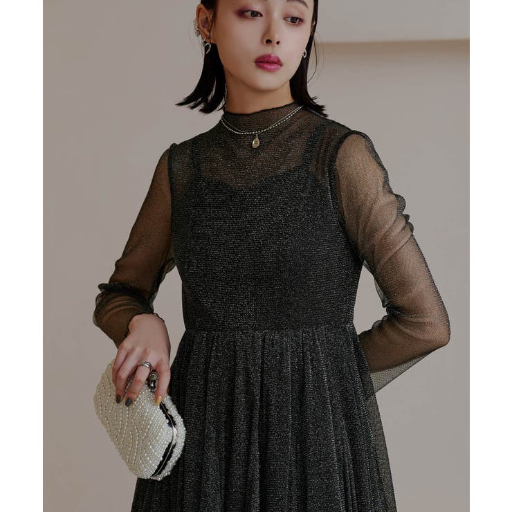 ラメチュールメロウワンピースドレス | RUIRUE BOUTIQUE | 詳細画像18 