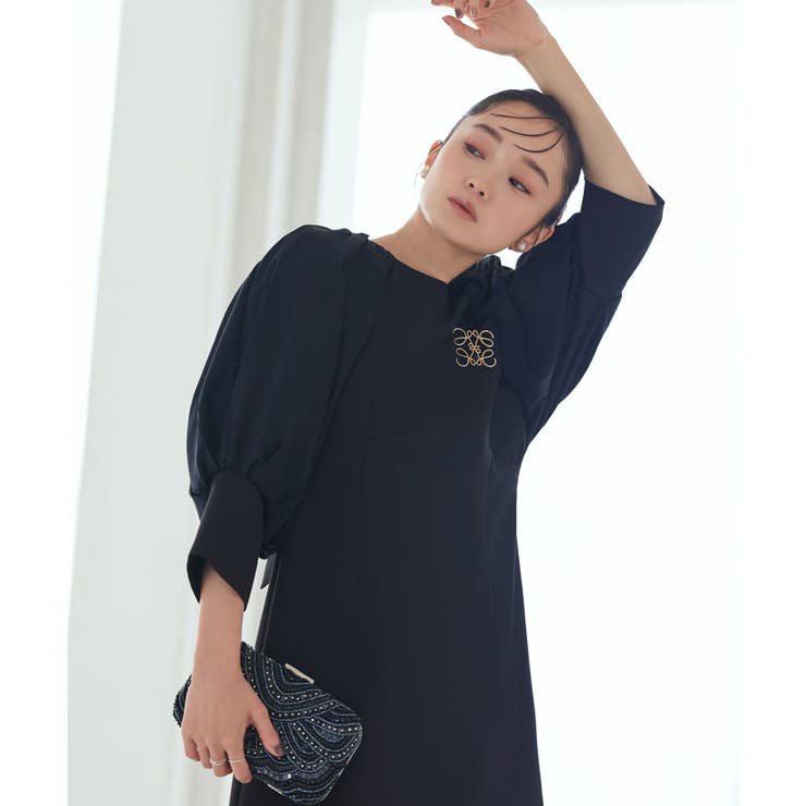 構築スリーブマーメイドシルエットロングワンピ | RUIRUE BOUTIQUE | 詳細画像4 