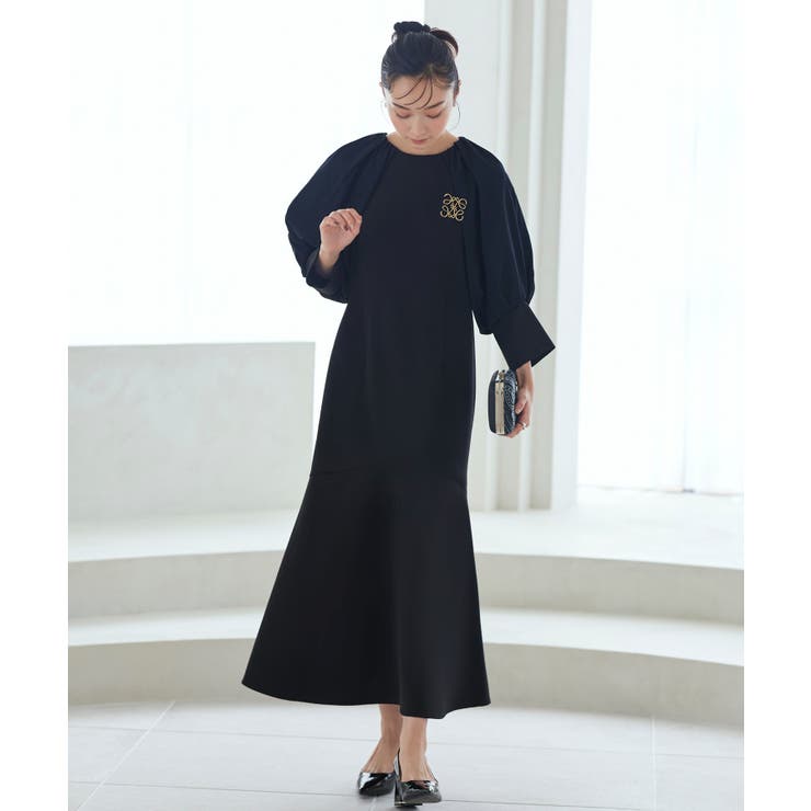 構築スリーブマーメイドシルエットロングワンピ | RUIRUE BOUTIQUE | 詳細画像5 