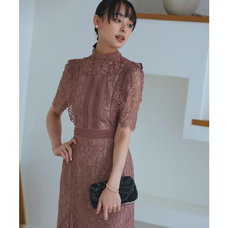 バックリボンフレアーレースワンピース | RUIRUE BOUTIQUE | 詳細画像17 
